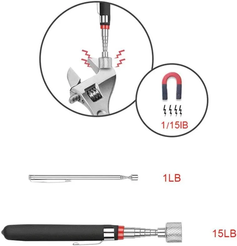 Lifting strength of each magnetic pickup tool in the set