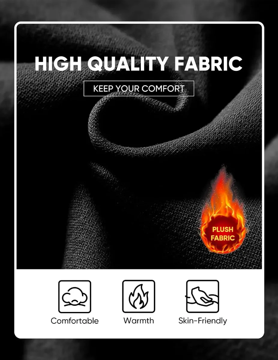 Soft brushed fleece inside the fleece lined hoodie for men