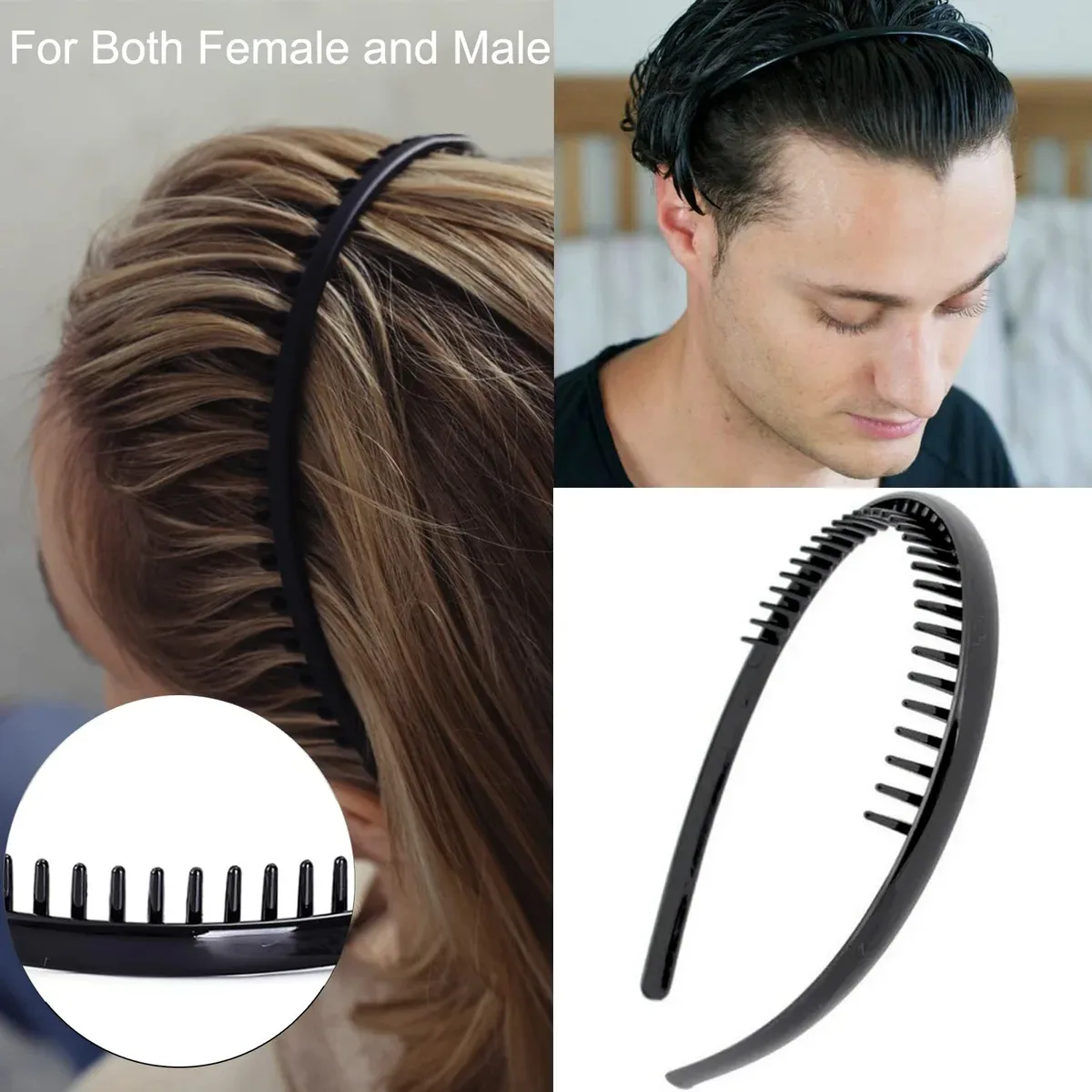 Teeth comb headband styles for women and men