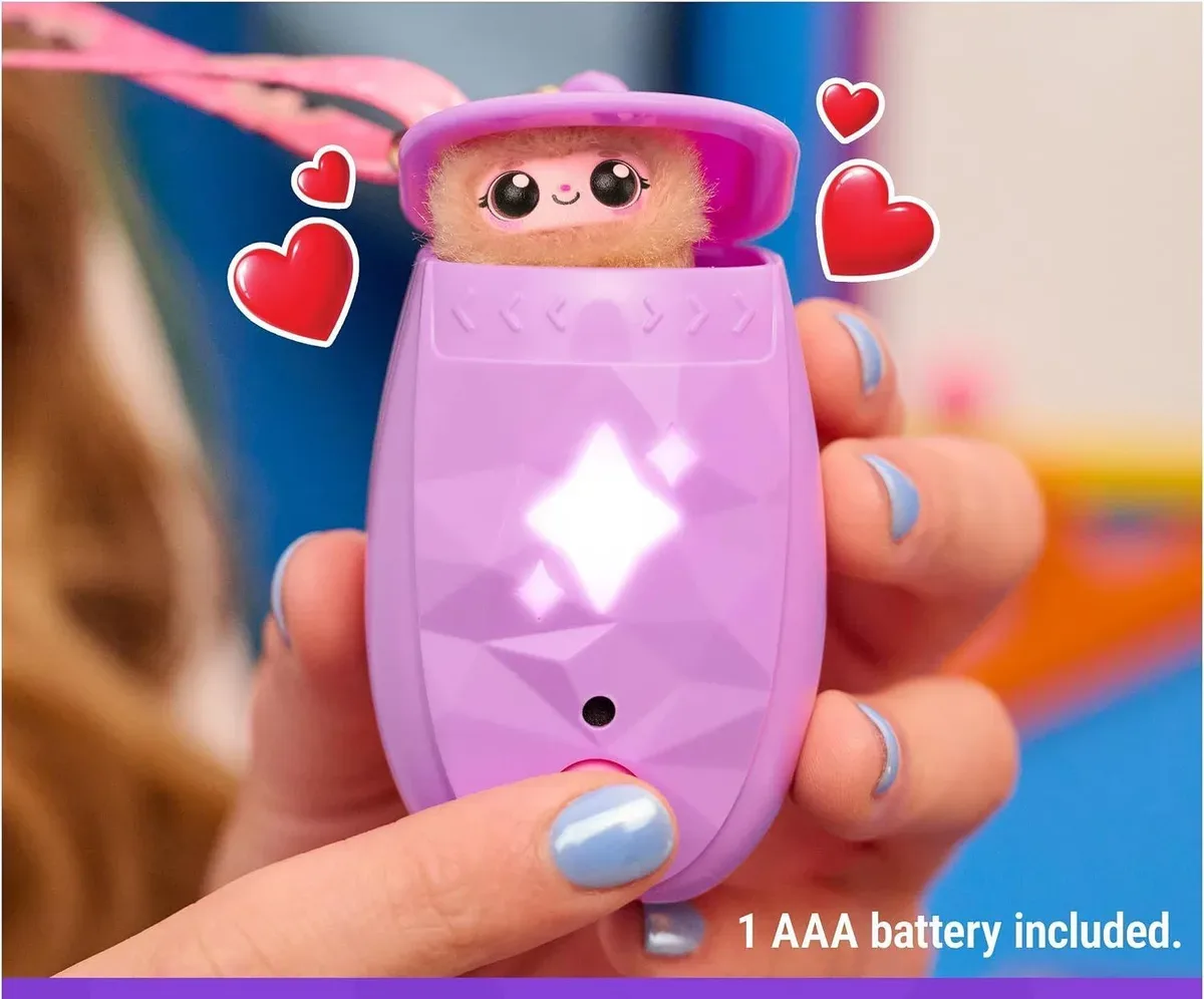 Digital pet toy reacting to voice and touch