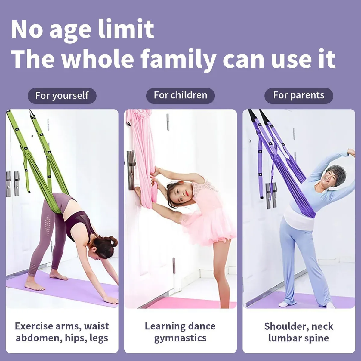 Leg stretcher strap used by stretchers of different levels