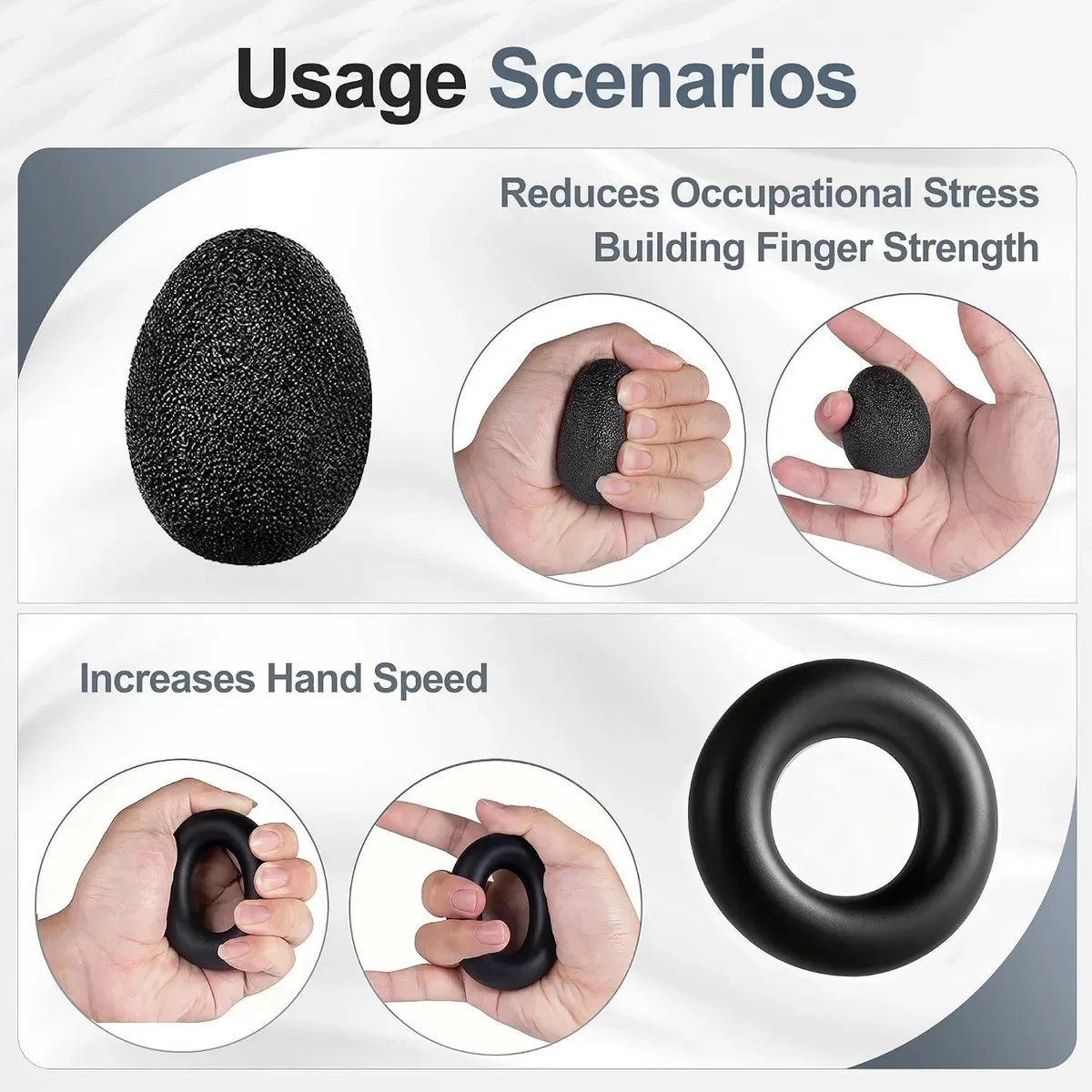 Grip strength trainer kit used at home, office and gym