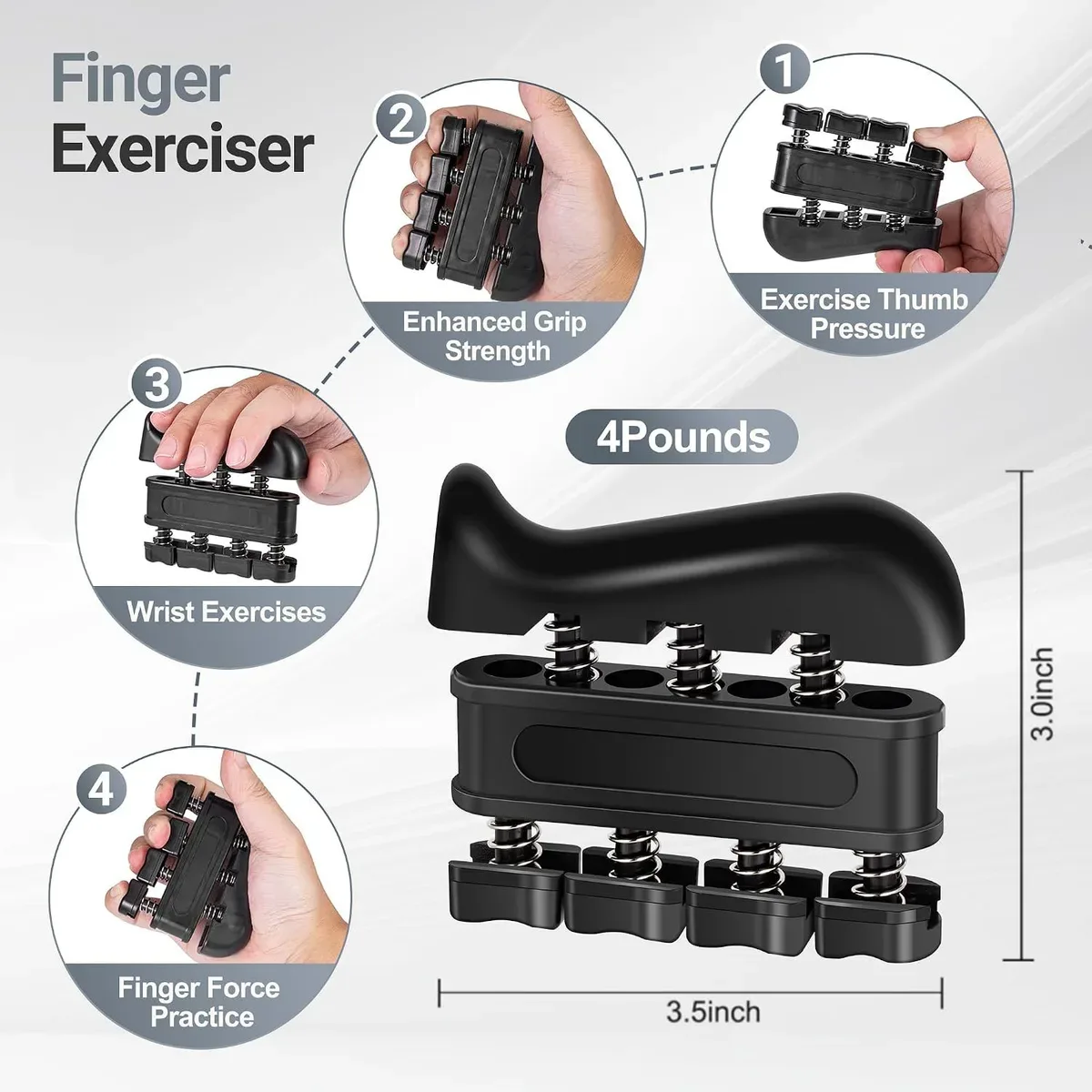 Finger strengthener from the grip strength trainer kit in detail
