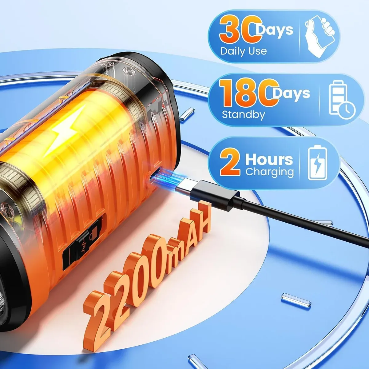 Rechargeable battery of the ultrasonic dog bark deterrent