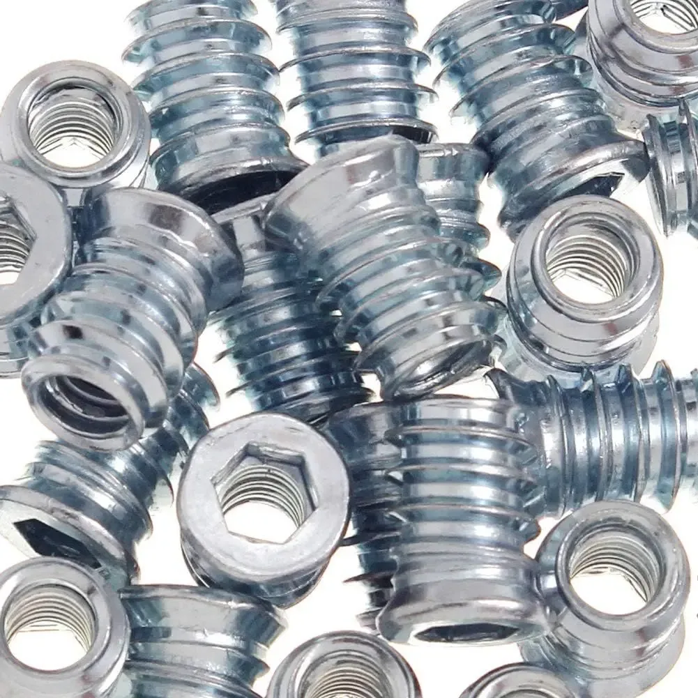 Internal 1/4-20 thread of the threaded inserts for wood