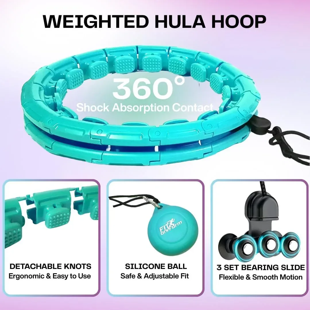 Detachable knots and weighted ball of the weighted hula hoop