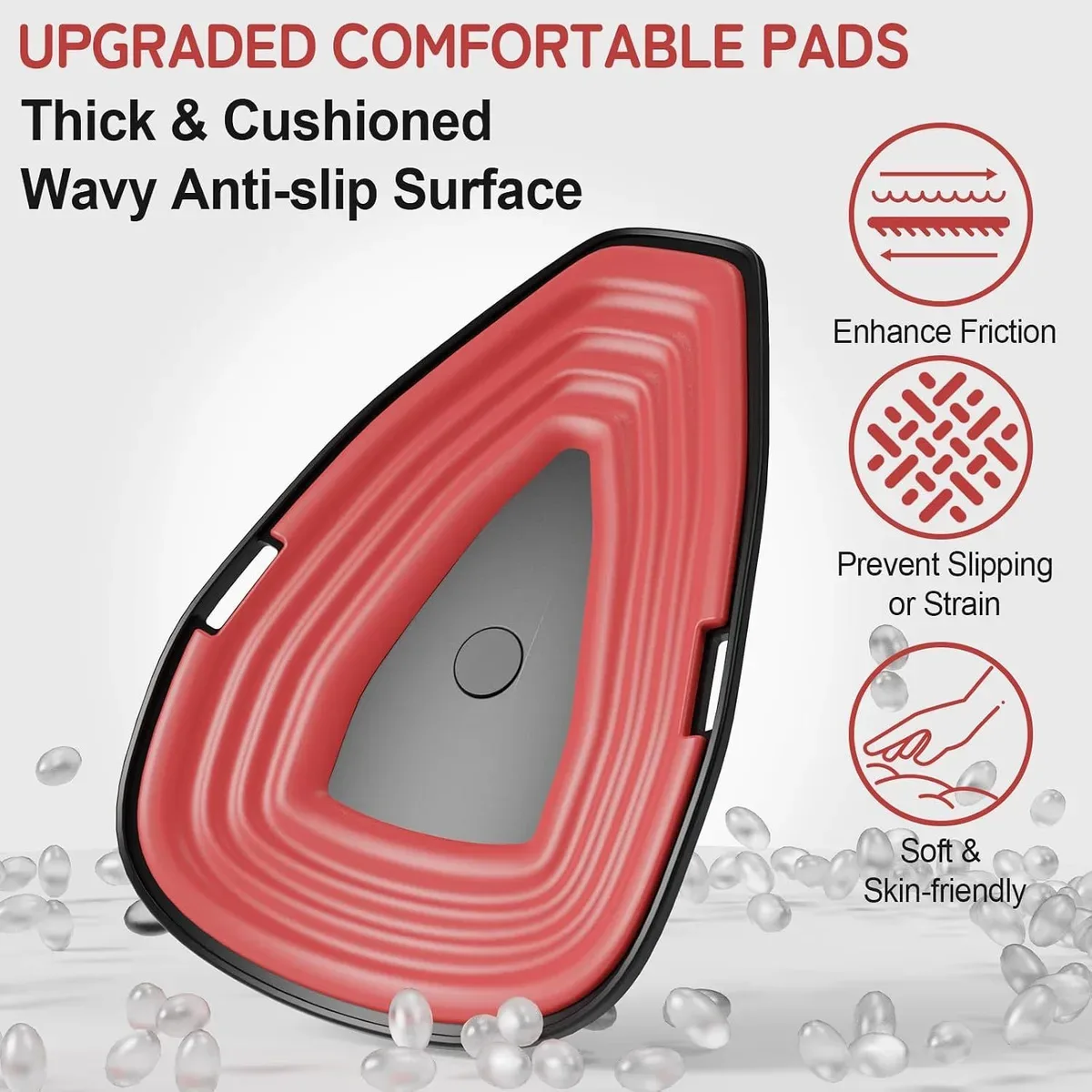 Thick cushioned anti-slip pads on the pelvic floor trainer