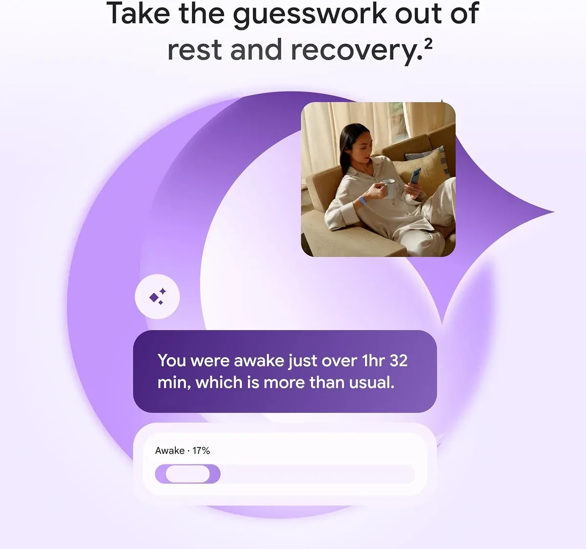 Sleep and recovery tracking with the screenless fitness tracker at night